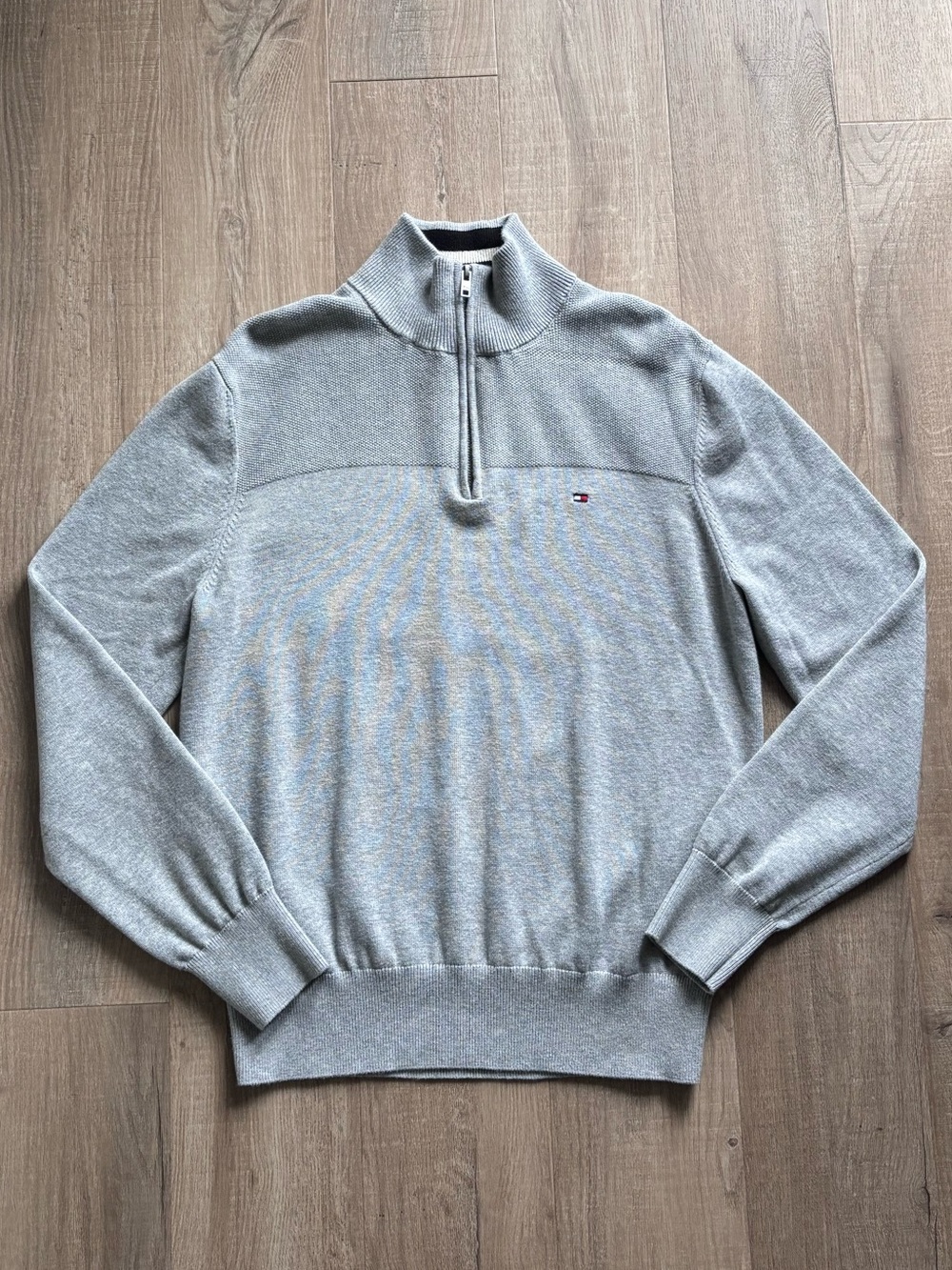 Tommy Hilfiger Quarter Zip Sweater in Grey